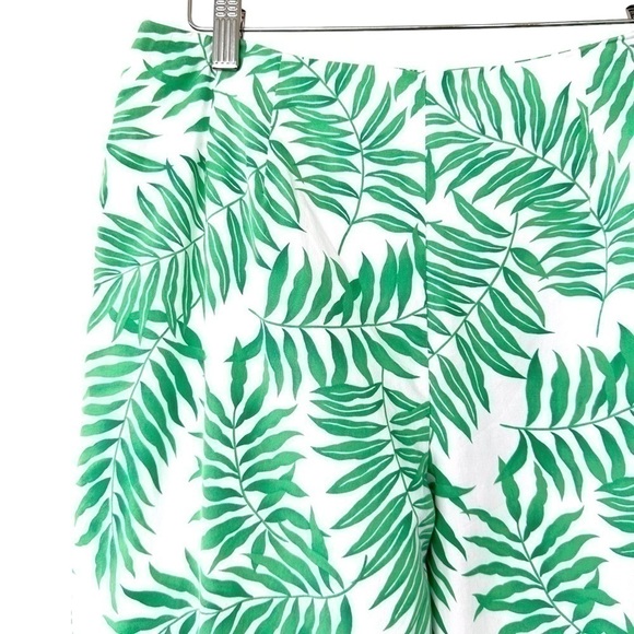 Talbots cropped pants, high waisted, in π―  cotton, tropical print - Picture 6 of 14